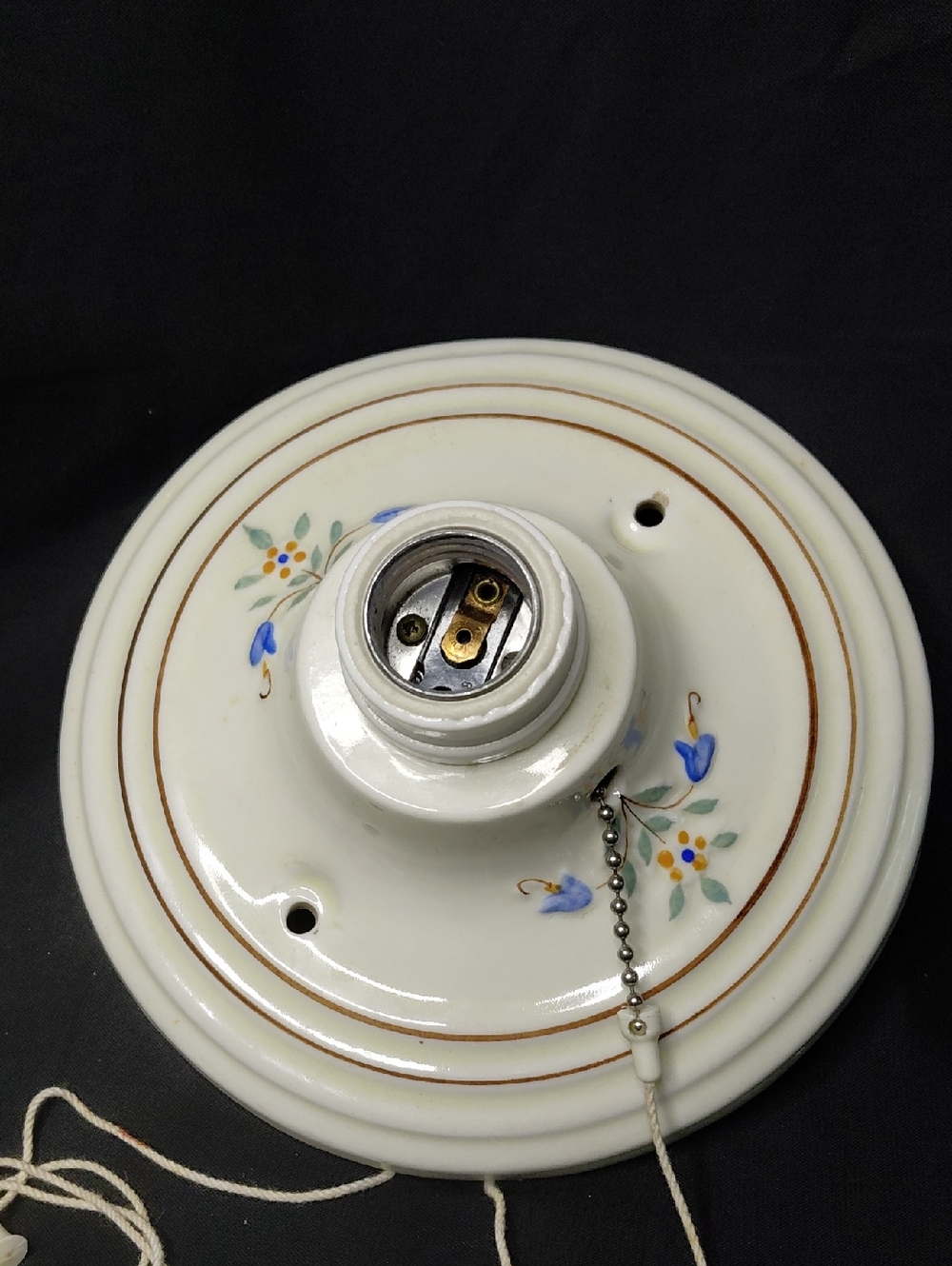 Vintage Flush Mount Ceramic Ceiling Light Fixture